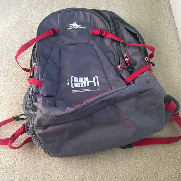 High Sierra Computer Backpack with Logo - Picture 5 of 7